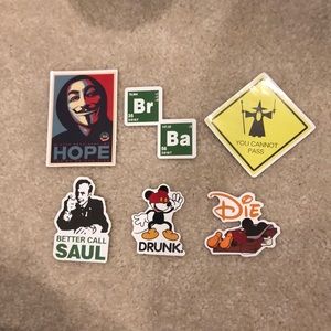 Movie/tv show sticker pack